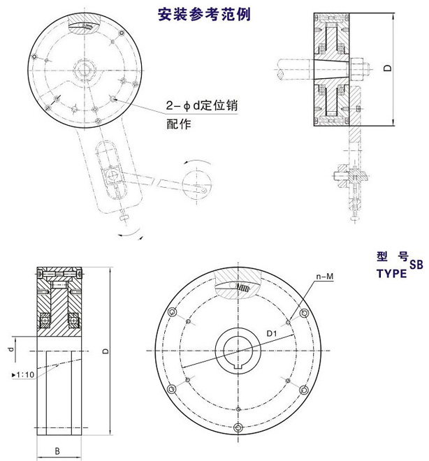 SB-A SB-B滾柱式單向蜜桃无码人妻結構圖